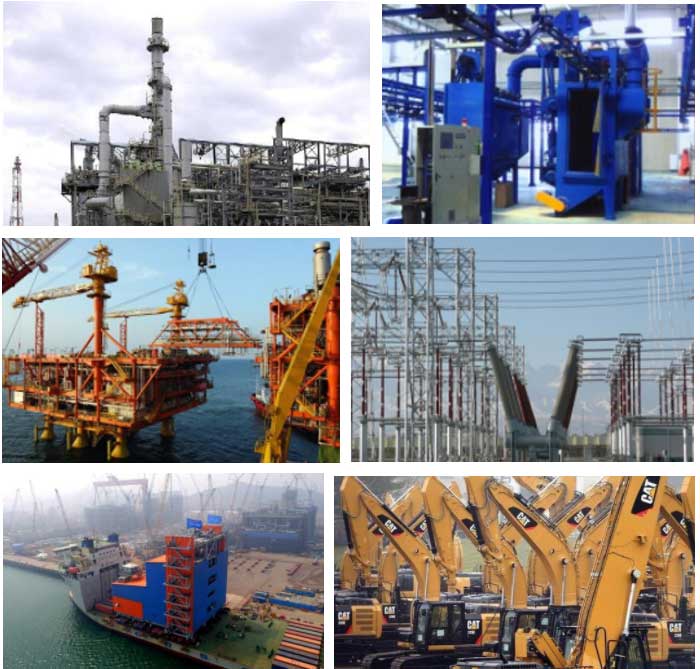 拋丸機應用領域圖